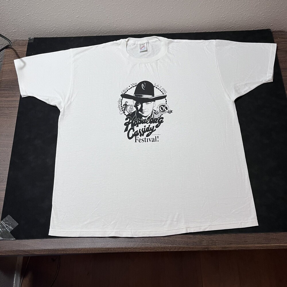Hop along Cassidy Vintage Shirt 1990s 1930s Western Movie Cowboy John Wayne